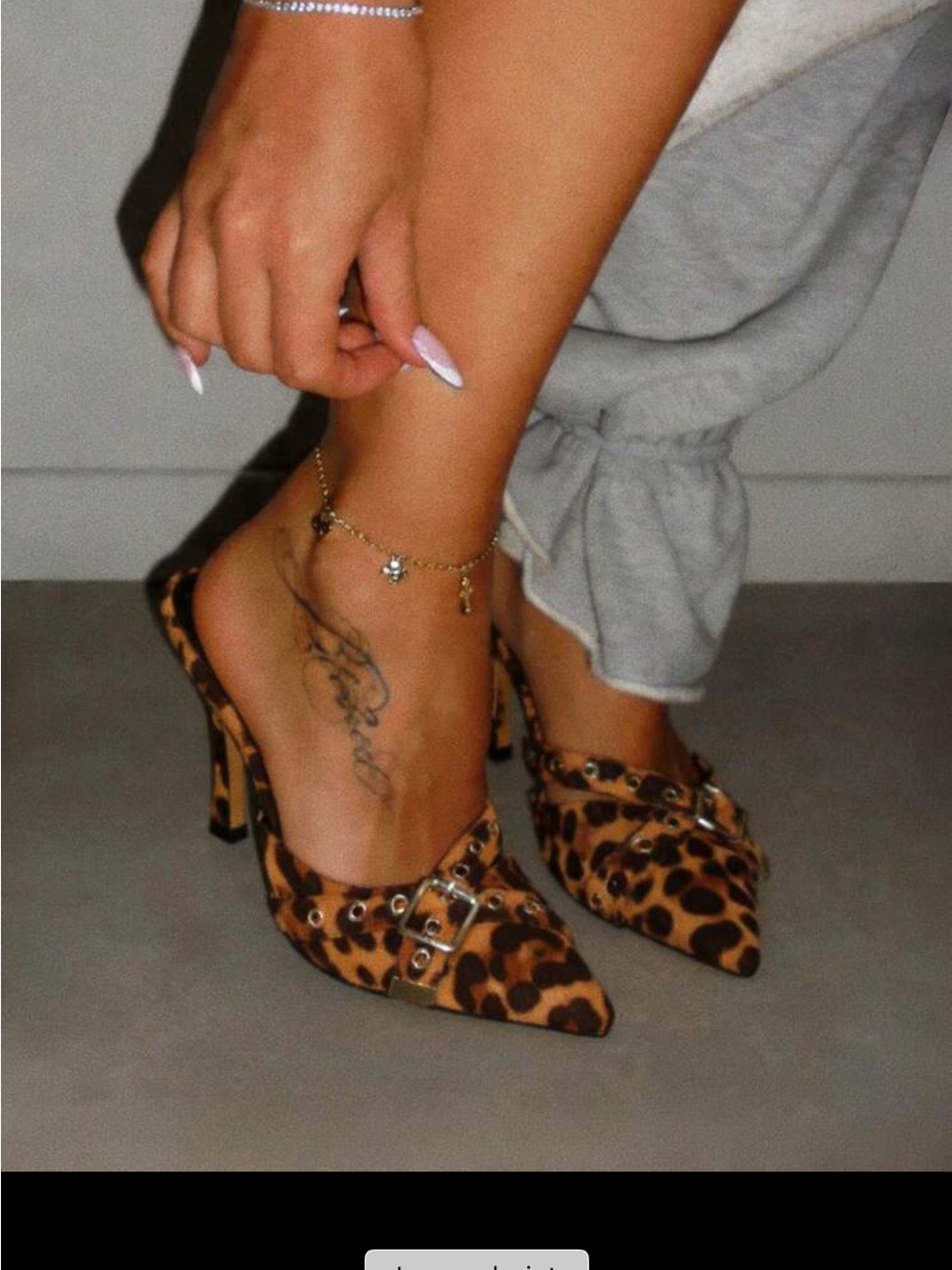 Leopard Print Pointed-Toe Mule Heels - Brown